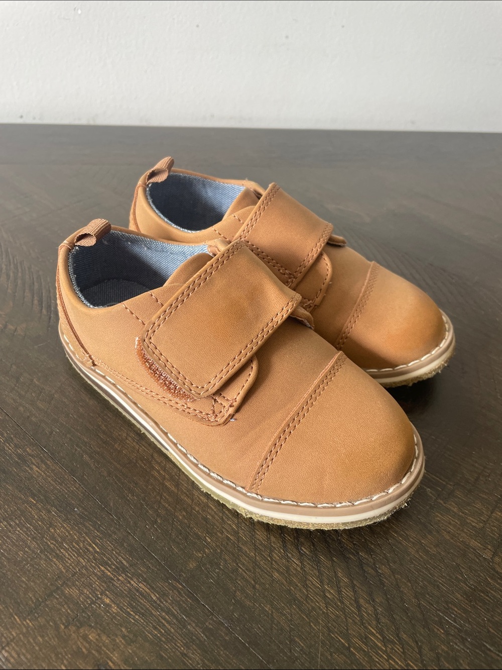 Cat & Jack Tan Velcro Dress Shoes for Kids